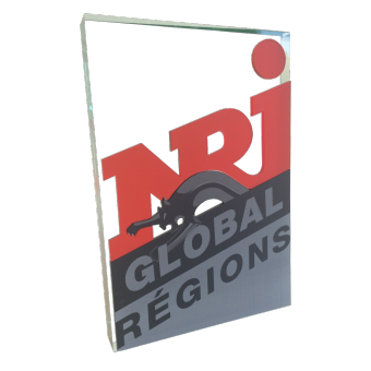 Trophée NRJ GLOBAL REGION (verre altuglas)