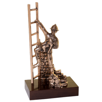 Trophée sculpture POMPIER (ref pom05)