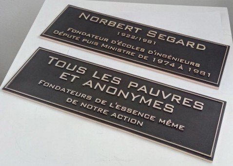 Plaques en bronze Norbert SEGARD